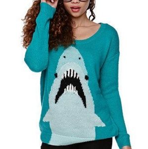 LA Hearts ModCloth Shark Sweater - Pacsun